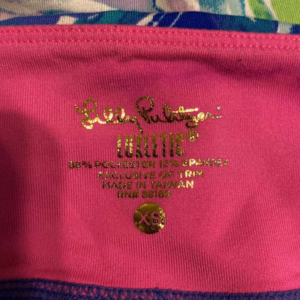 Lilly Pulitzer Luxletic Cropped Leggings with side pocket - Size XS - Picture 4 of 6